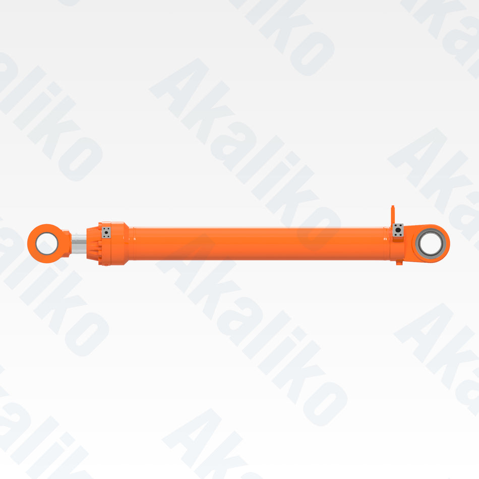 Side view of replacement arm hydraulic cylinder for Hitachi EX1900-6 excavator, OEM part number 4463376