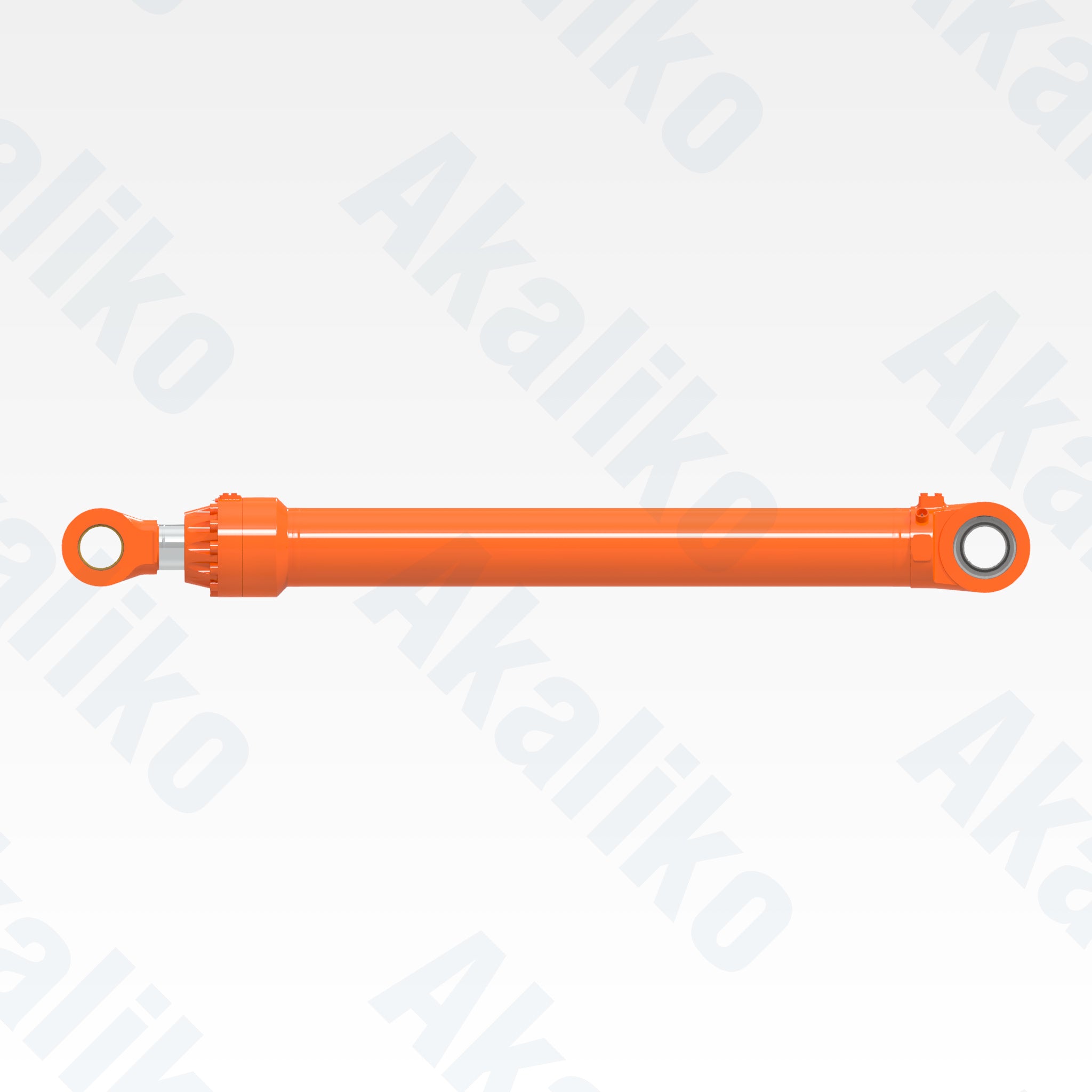 Side view of replacement boom hydraulic cylinder for Hitachi EX1900-6 excavator, OEM part number 4456959
