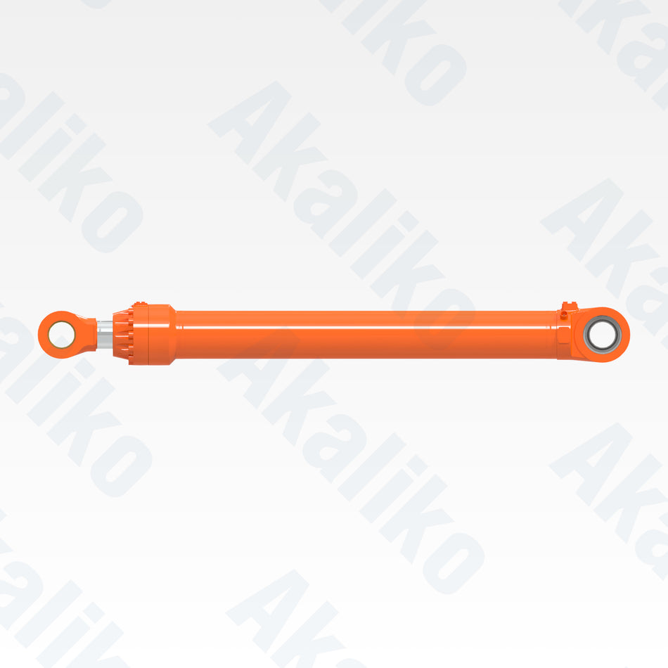 Side view of replacement boom hydraulic cylinder for Hitachi EX1900-6 excavator, OEM part number 4456959
