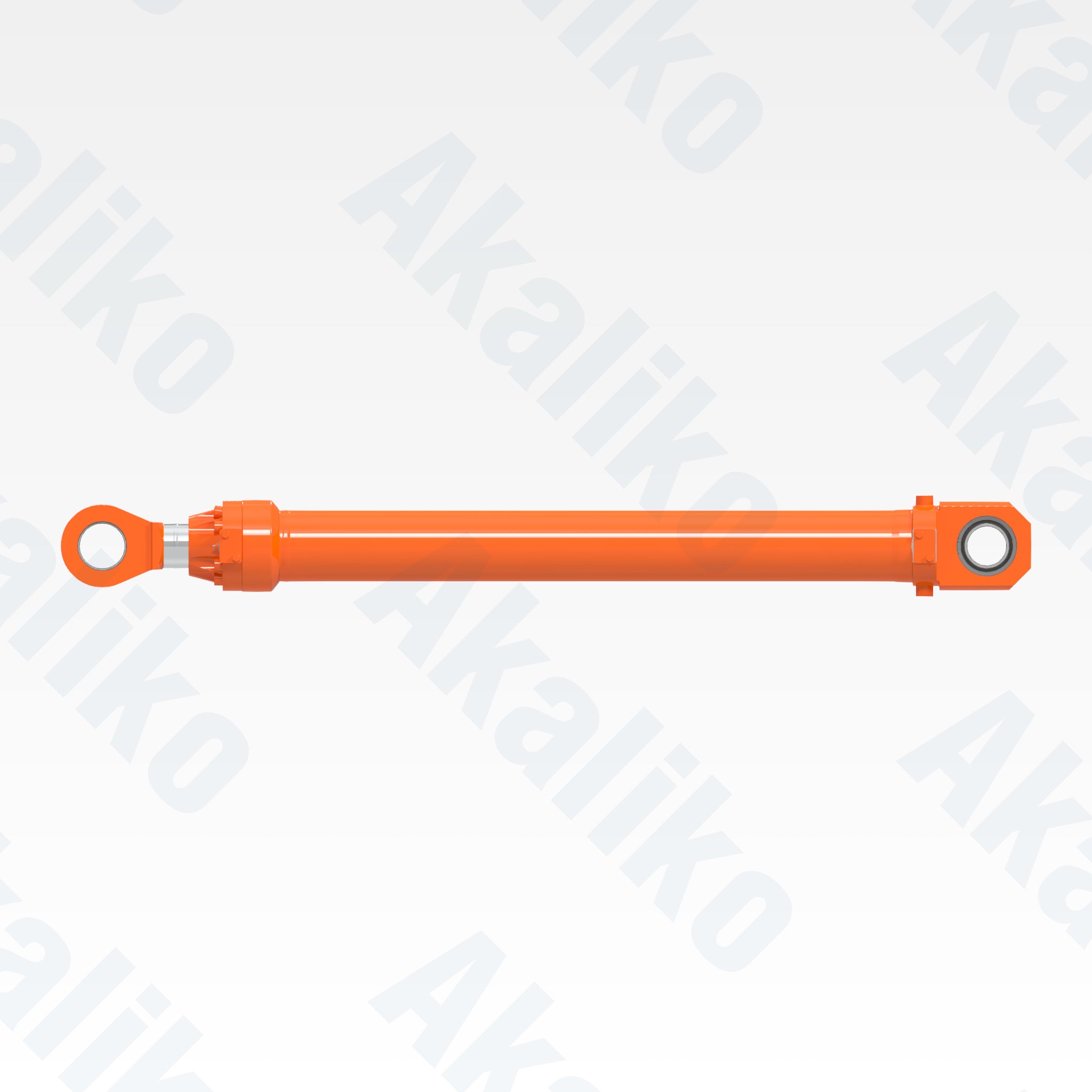 Side view of replacement bucket hydraulic cylinder for Hitachi EX1900-6 excavator, OEM part number 4478058