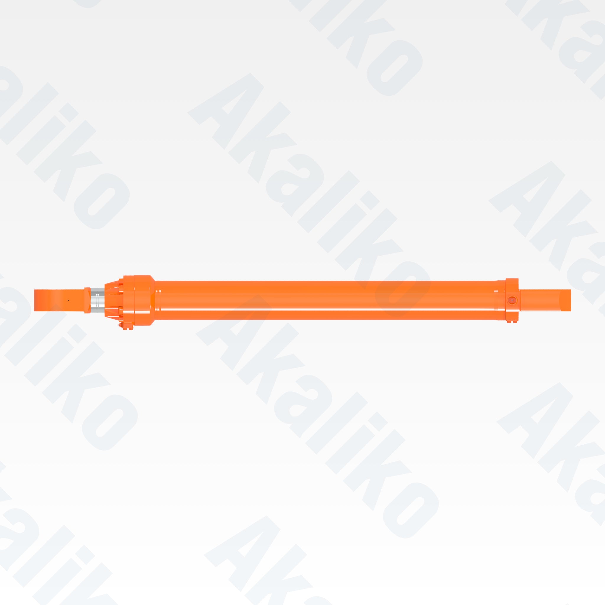 Top view of replacement bucket hydraulic cylinder for Hitachi EX1900-6 excavator, OEM part number 4478058