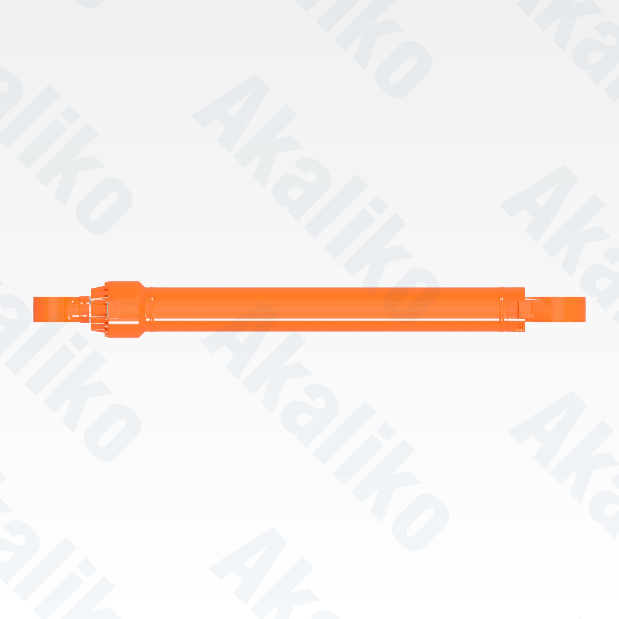 Top view of replacement boom hydraulic cylinder for Hitachi EX2500-5/EX2500-6/EX2600-6 excavator, OEM part number 4436678