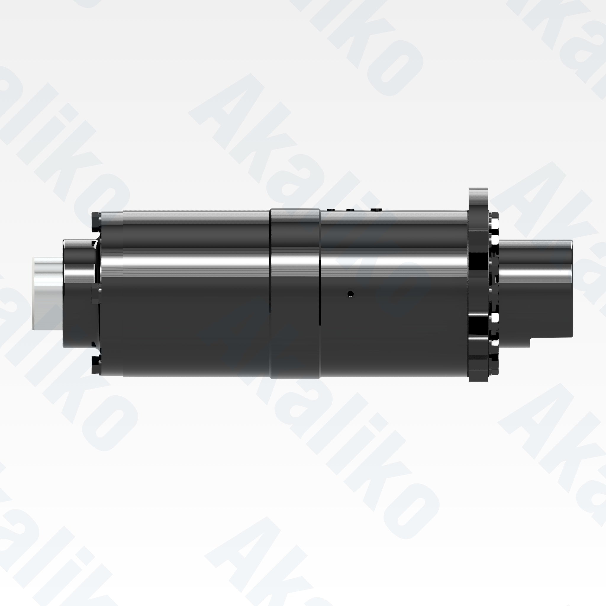 Side view of replacement track adjuster hydraulic cylinder for Hitachi EX3600-6 excavator, OEM part number 9230797