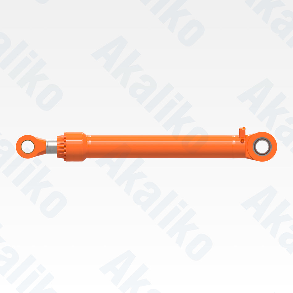 Side view of replacement arm hydraulic cylinder for Hitachi EX3600-6LD excavator, OEM part number 4433372