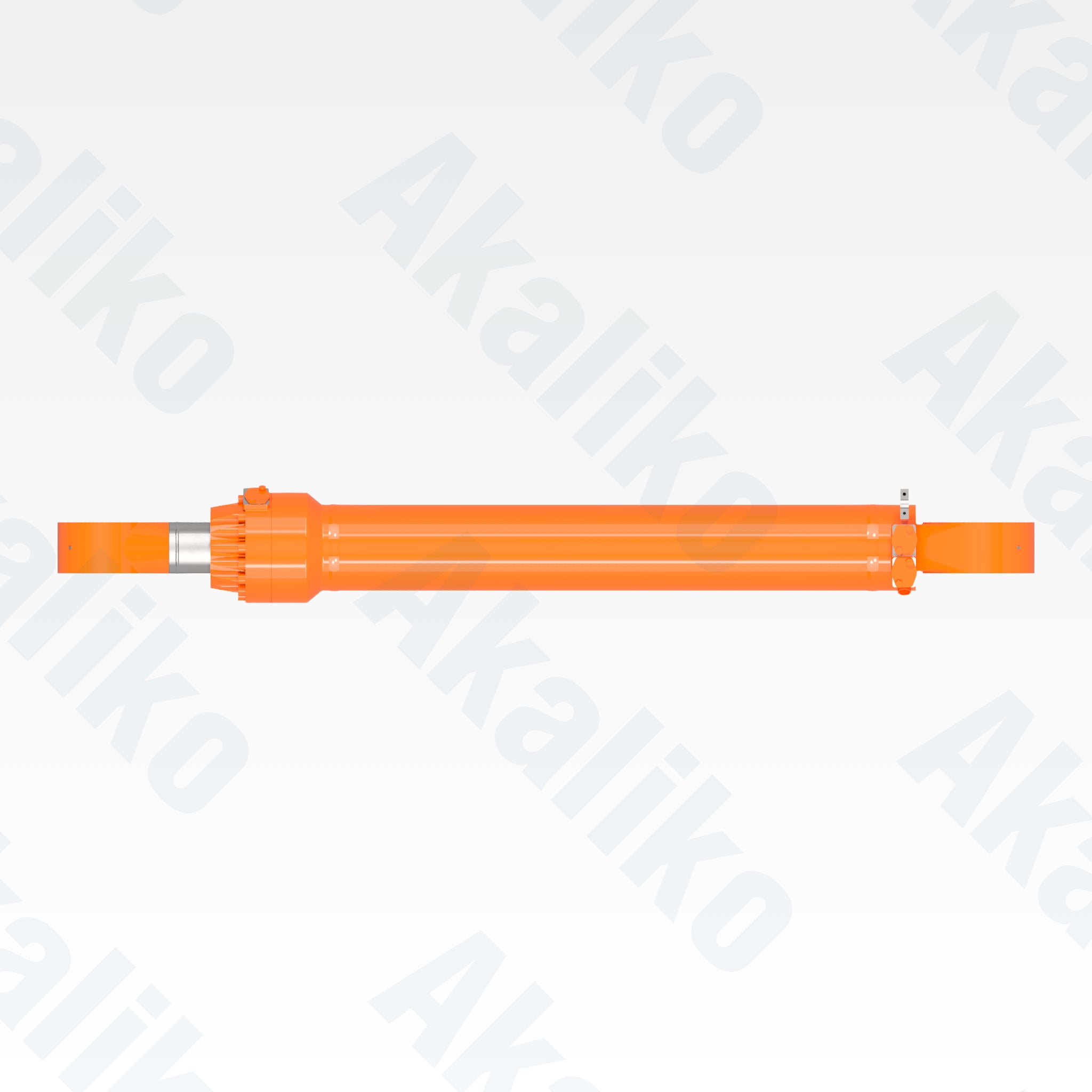 Top view of replacement arm hydraulic cylinder for Hitachi EX3600-6LD excavator, OEM part number 4433372