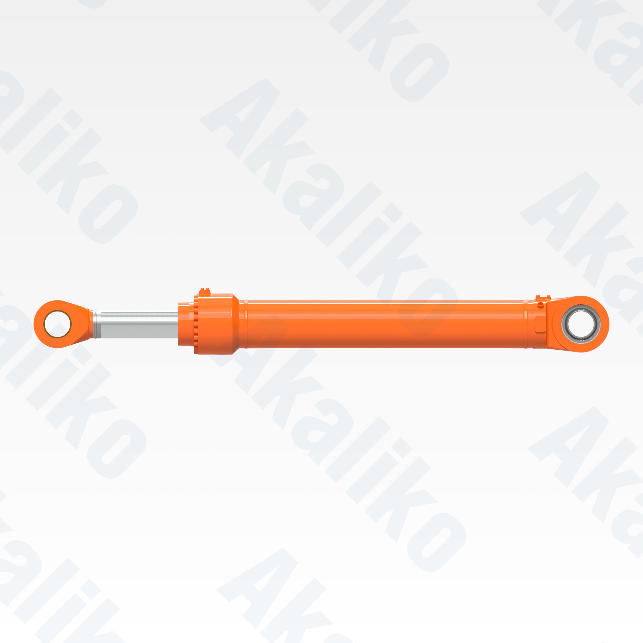 Side view of replacement boom hydraulic cylinder for Hitachi EX3600-6LD excavator, OEM part number 4433371