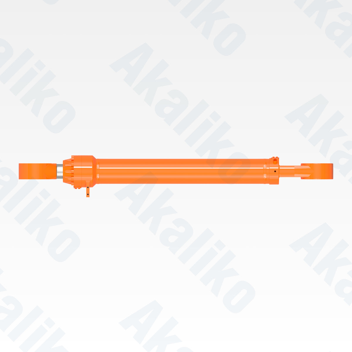 Top view of replacement bucket hydraulic cylinder for Hitachi EX3600-6LD excavator, OEM part number 4619952/4619953