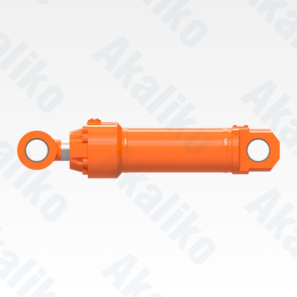 Side view of replacement dump hydraulic cylinder for Hitachi EX3600-6LD excavator, OEM part number 4483340