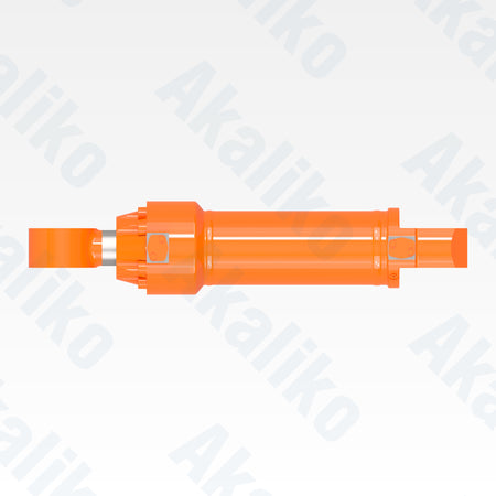 Top view of replacement dump hydraulic cylinder for Hitachi EX3600-6LD excavator, OEM part number 4483340