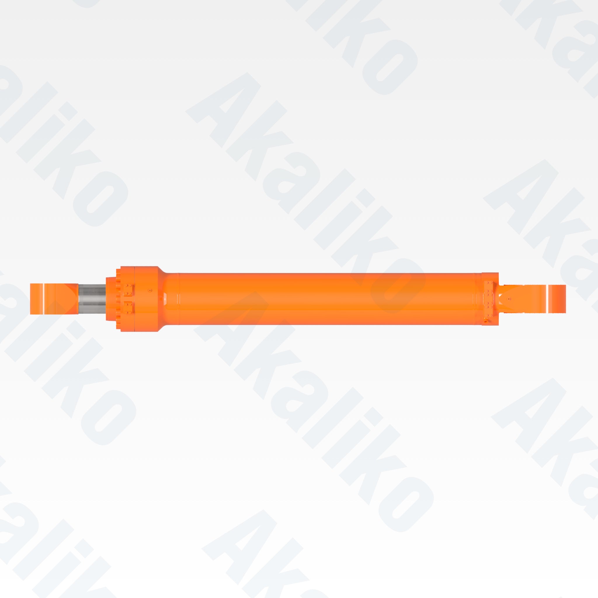 Top view of replacement boom hydraulic cylinder for Hitachi EX8000-6LD excavator, OEM part number 4629587