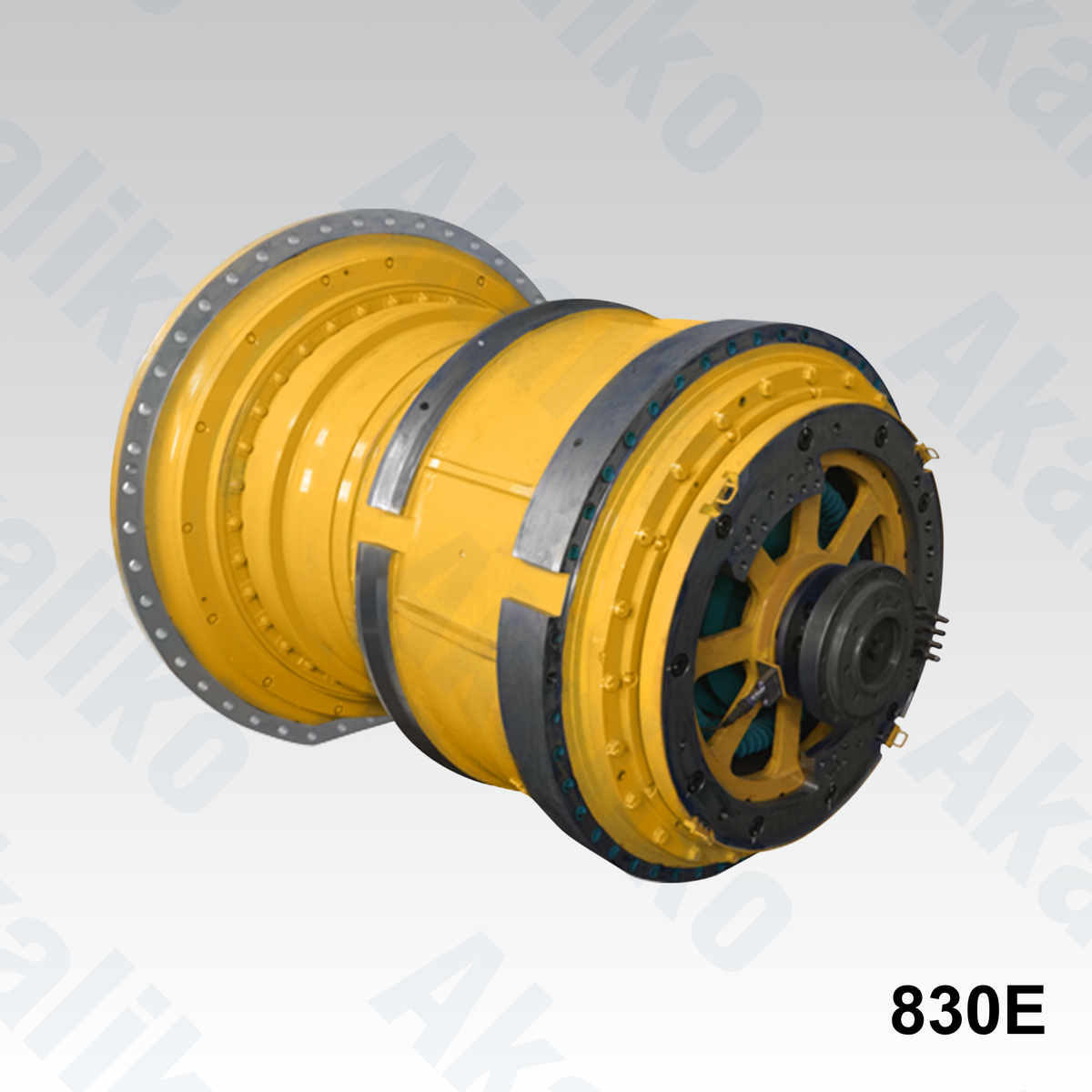 Replacement/aftermarket wheel motor assembly / motorized wheel for Komatsu 830E dump truck, model ID 5GEB25C, model family GEB25.