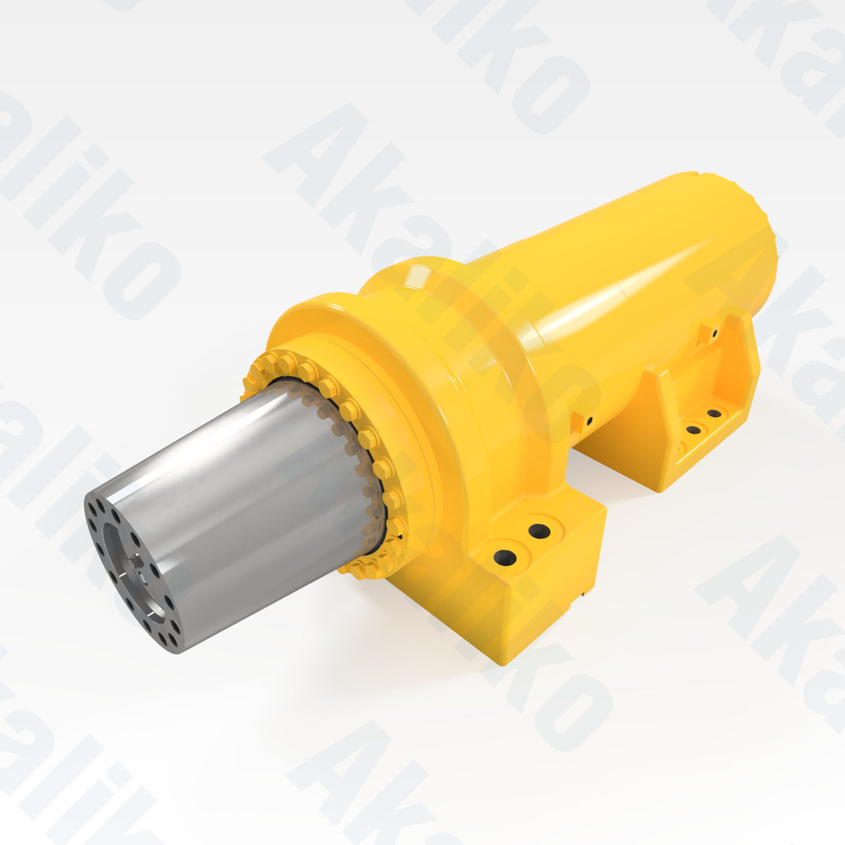 Replacement front suspension hydraulic cylinder for Komatsu 930E-4 dump truck, OEM part number 58F-50-00101, aftermarket heavy equipment parts