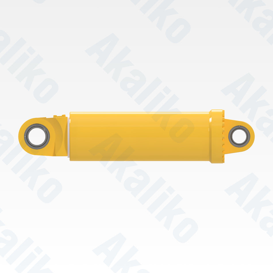 Side view of replacement hoist hydraulic cylinder for Komatsu 930E-4SE dump truck, OEM part number EM8355