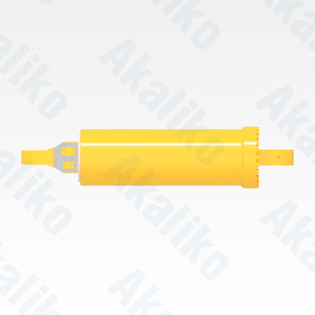 Top view of replacement hoist hydraulic cylinder for Komatsu 930E-4SE dump truck, OEM part number EM8355