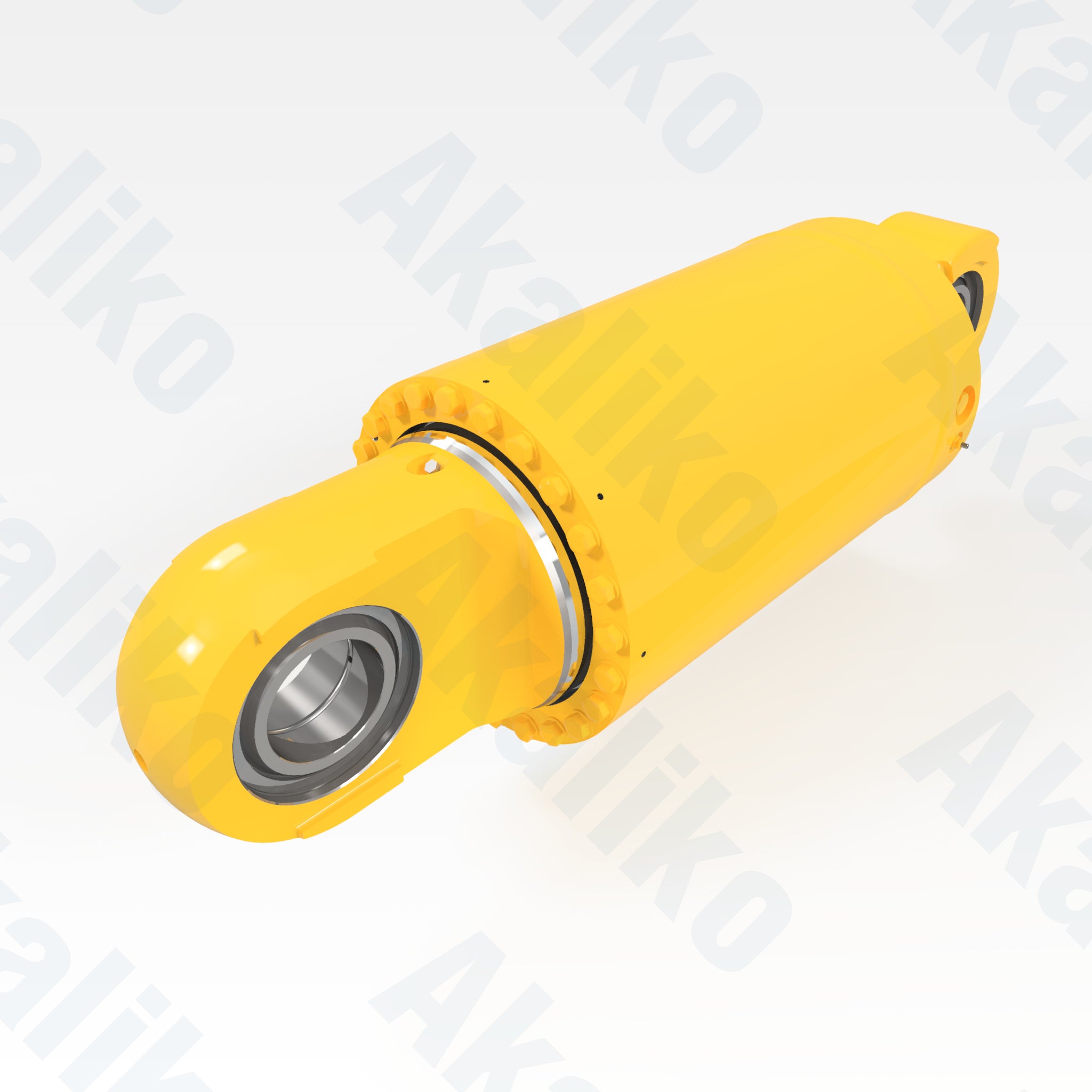 Replacement rear suspension hydraulic cylinder for Komatsu 930E-4SE dump truck, OEM part number EM8847/EM8844, aftermarket heavy equipment parts