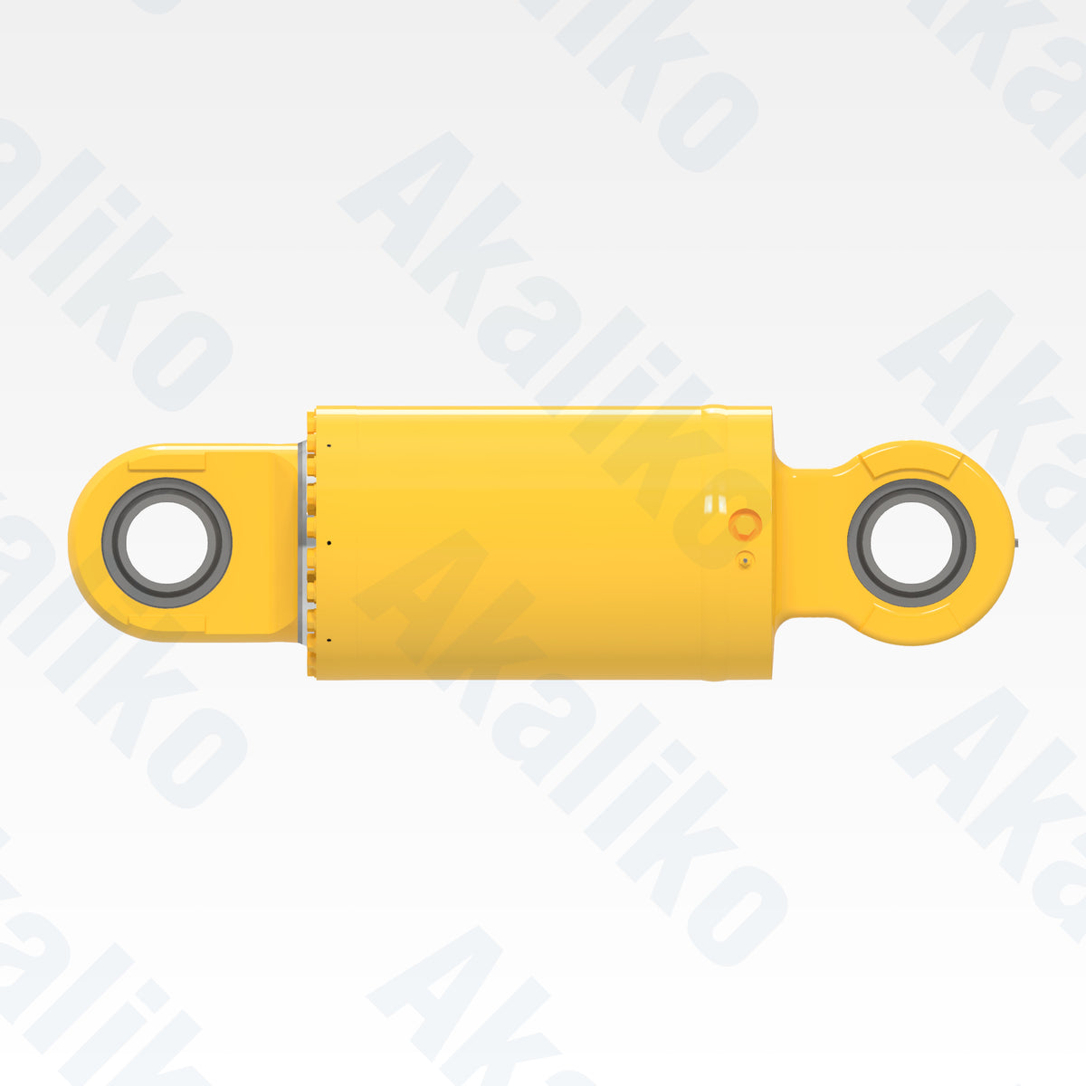 Side view of replacement rear suspension hydraulic cylinder for Komatsu 930E-4SE dump truck, OEM part number EM8847/EM8844