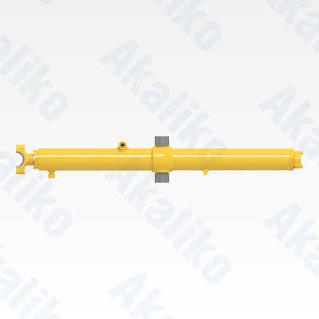 Side view of replacement blade lift hydraulic cylinder for Komatsu D275A-5 track dozer, OEM part number 707-E2-00210