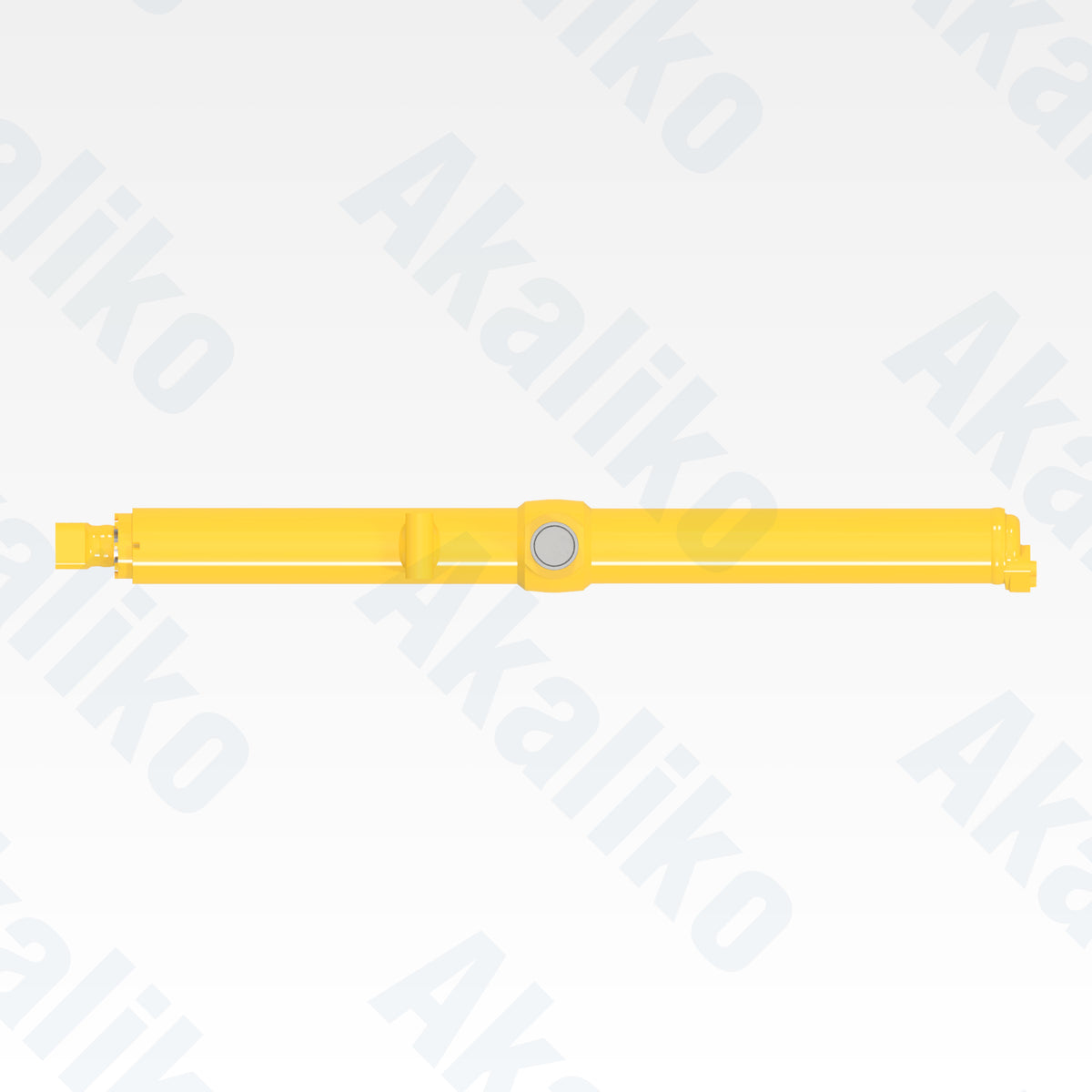 Top view of replacement blade lift hydraulic cylinder for Komatsu D275A-5 track dozer, OEM part number 707-E2-00210