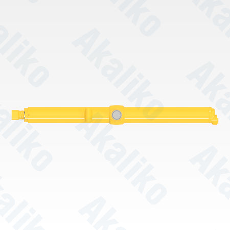 Top view of replacement blade lift hydraulic cylinder for Komatsu D275A-5 track dozer, OEM part number 707-E2-00210