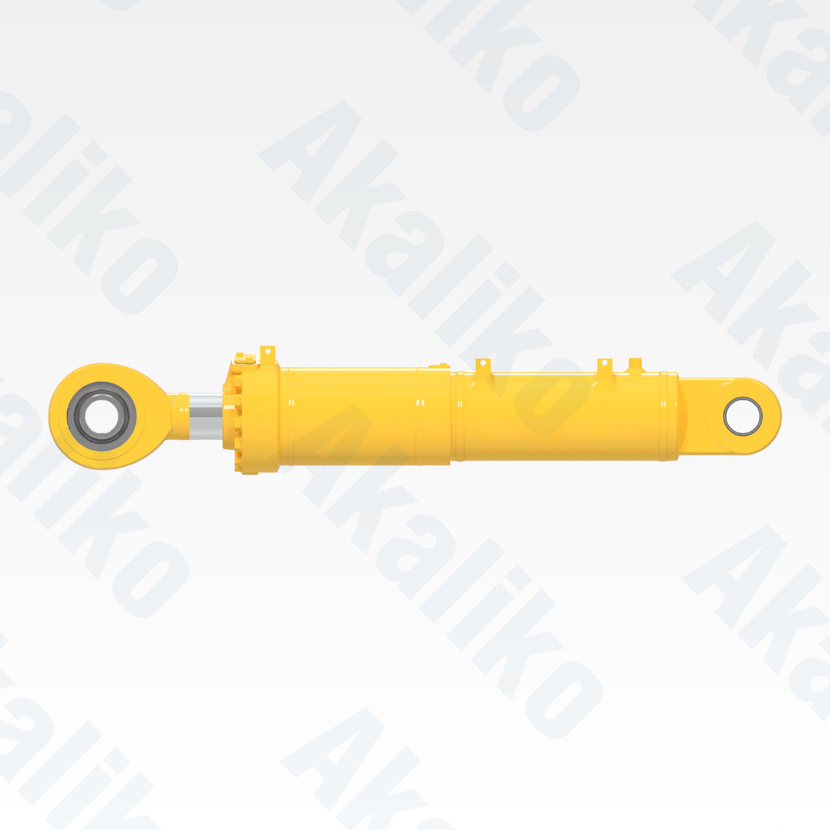 Side view of replacement blade tilt hydraulic cylinder for Komatsu D275A-5 track dozer, OEM part number 707-01-0C160