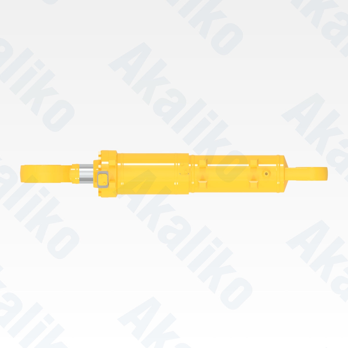 Top view of replacement blade tilt hydraulic cylinder for Komatsu D275A-5 track dozer, OEM part number 707-01-0C160