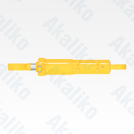 Top view of replacement blade tilt hydraulic cylinder for Komatsu D275A-5 track dozer, OEM part number 707-01-0C160