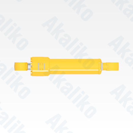 Top view of replacement articulation hydraulic cylinder for Komatsu GD825A-2 motor grader, OEM part number 235-63-63000