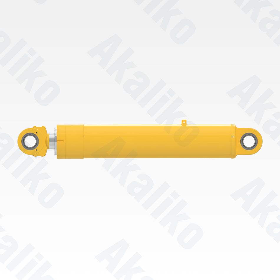 Side view of replacement hoist hydraulic cylinder for Komatsu HD465-7 dump truck, OEM part number 707-09-00040