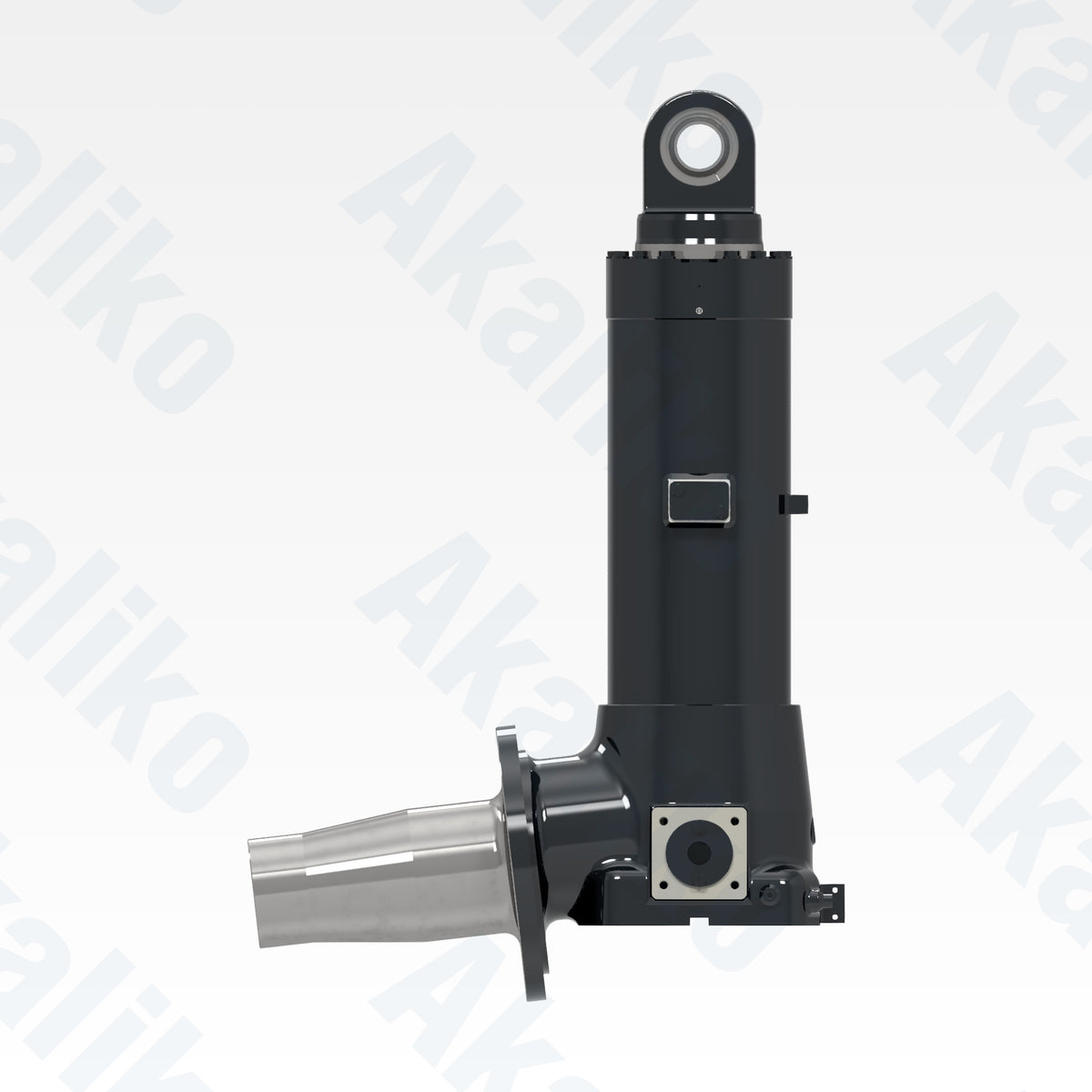 Side view of replacement front suspension hydraulic cylinder for Komatsu HD785-7 dump truck, OEM part number 561-50-8A001