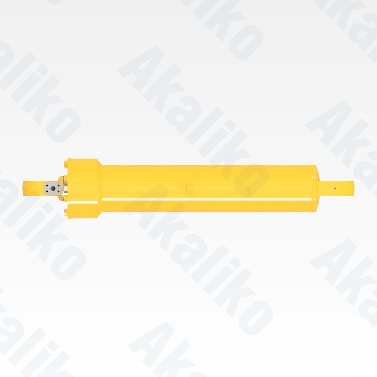 Top view of replacement hoist hydraulic cylinder for Komatsu HD785-7 dump truck, OEM part number 707-E9-00010