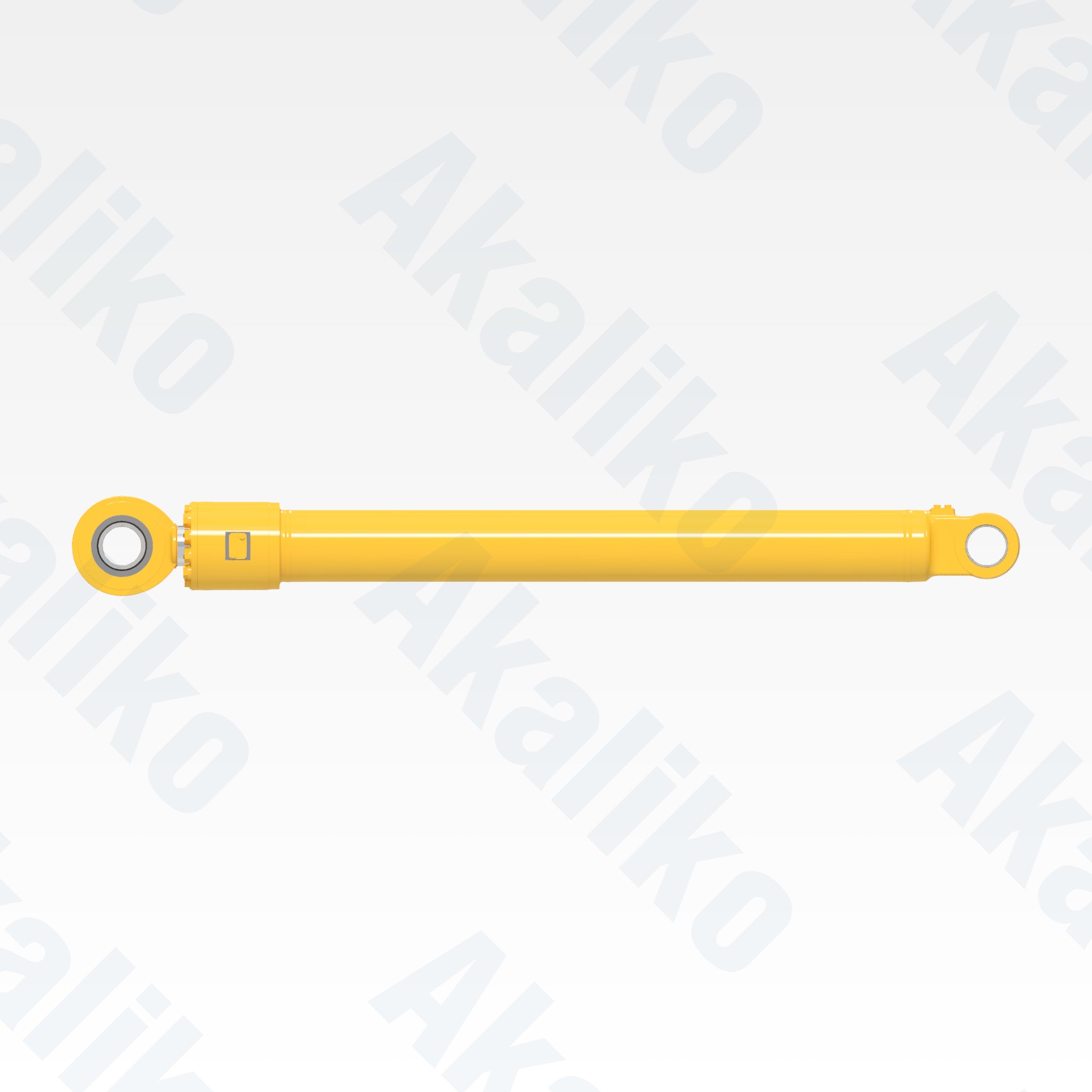 Side view of replacement arm hydraulic cylinder for Komatsu PC1250-8 excavator, OEM part number 707-01-0CC00