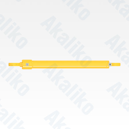 Top view of replacement boom hydraulic cylinder for Komatsu PC1250SP-7 excavator, OEM part number 21N-63-02303
