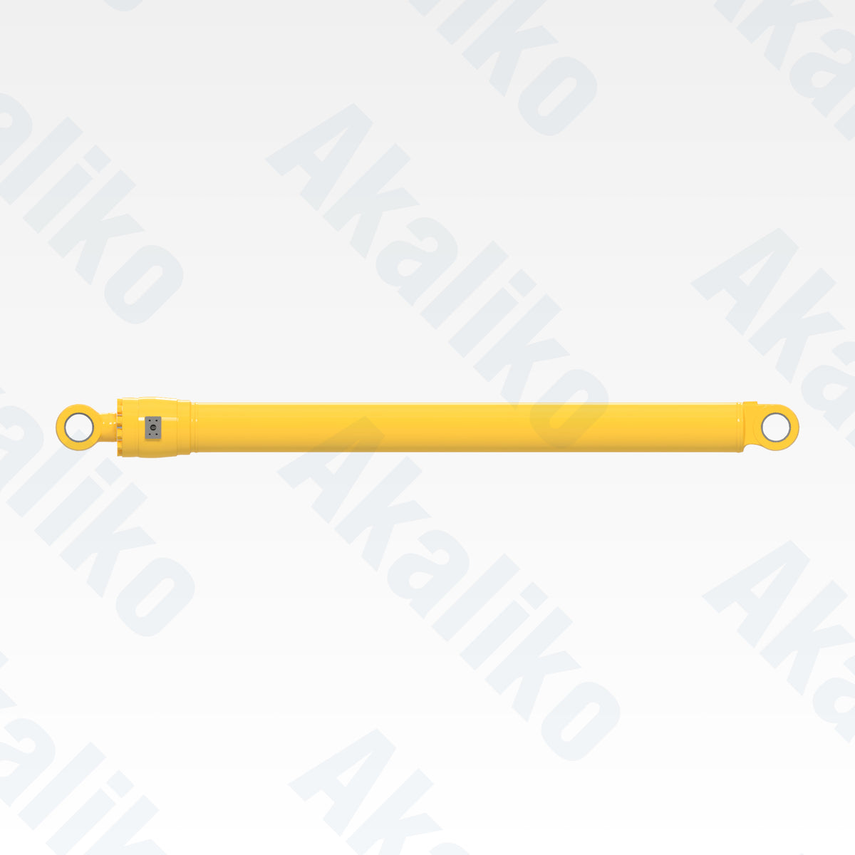 Side view of replacement bucket hydraulic cylinder for Komatsu PC1250SP-7 excavator, OEM part number 21N-63-02351
