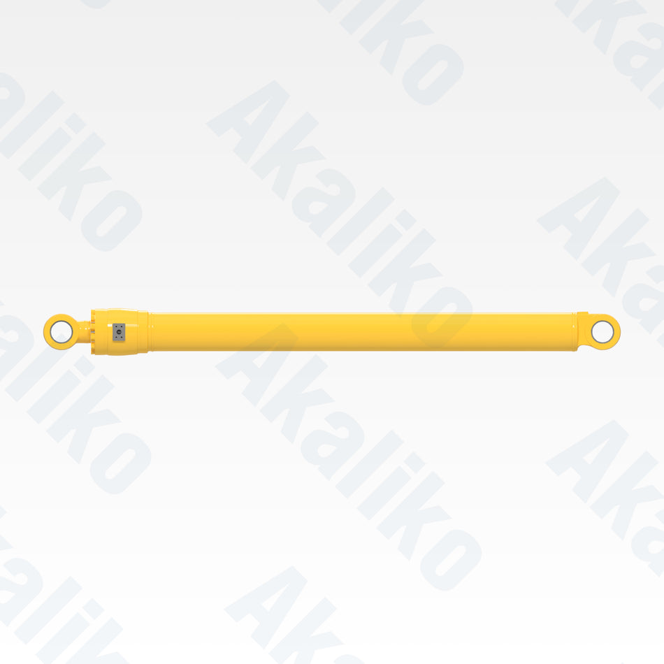 Side view of replacement bucket hydraulic cylinder for Komatsu PC1250SP-7 excavator, OEM part number 21N-63-02351