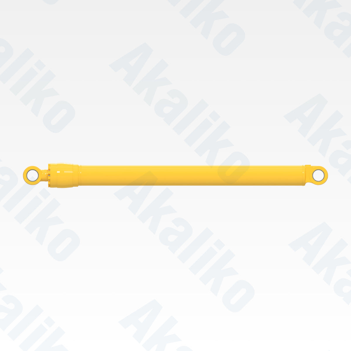 Side view of replacement bucket hydraulic cylinder for Komatsu PC1250SP-7 excavator, OEM part number 21N-63-02361