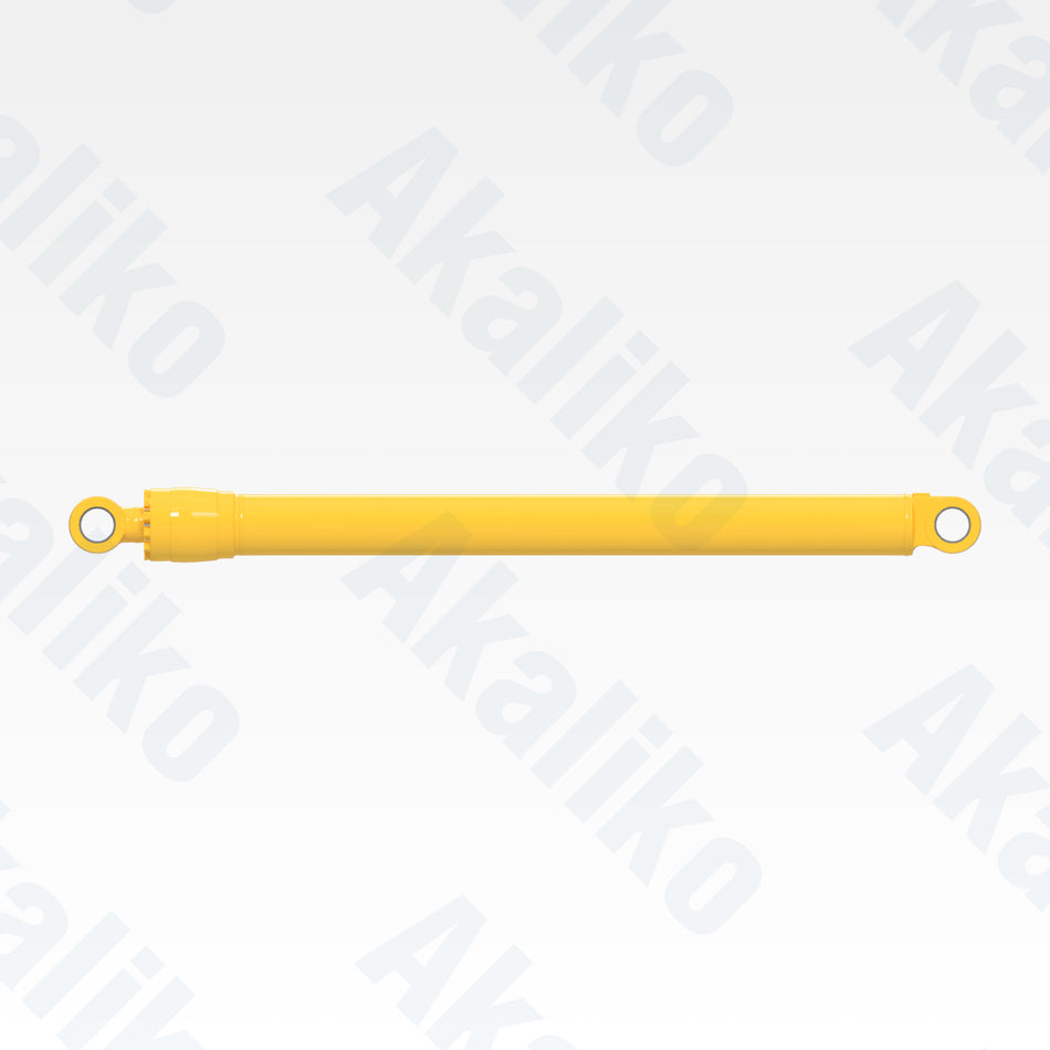Side view of replacement bucket hydraulic cylinder for Komatsu PC1250SP-7 excavator, OEM part number 21N-63-02361