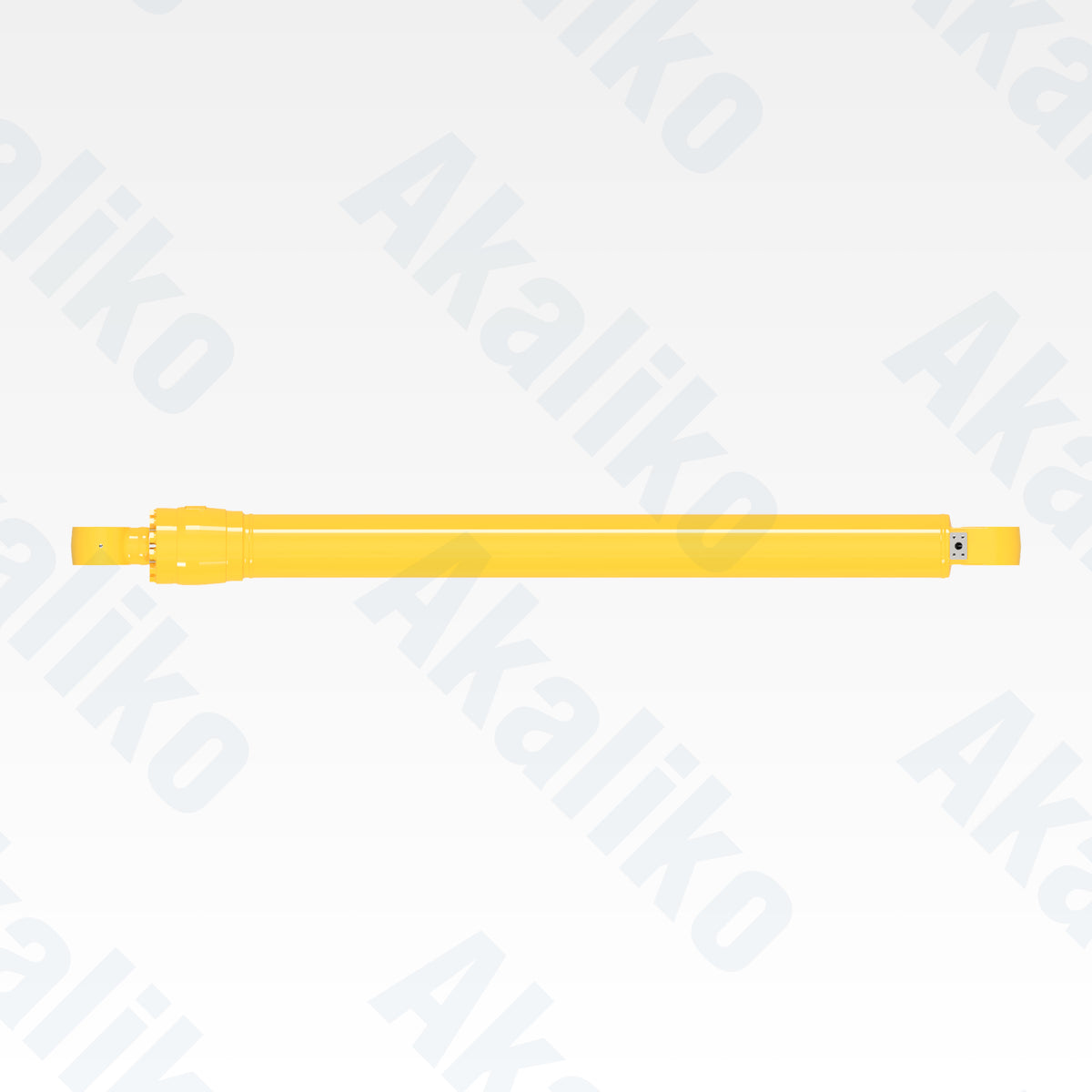 Top view of replacement bucket hydraulic cylinder for Komatsu PC1250SP-7 excavator, OEM part number 21N-63-02361