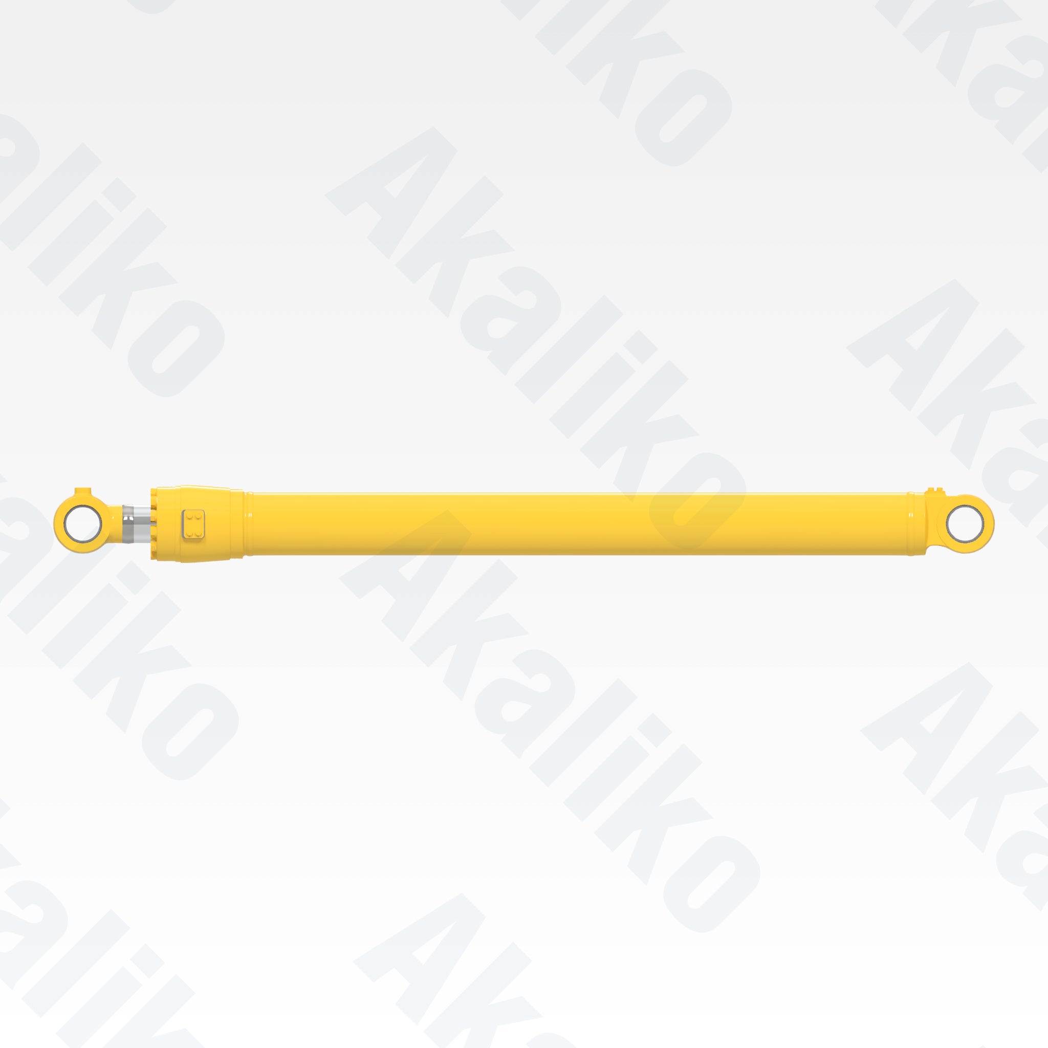 Side view of replacement bucket hydraulic cylinder for Komatsu PC1250SP-8 excavator, OEM part number 707-01-0J772