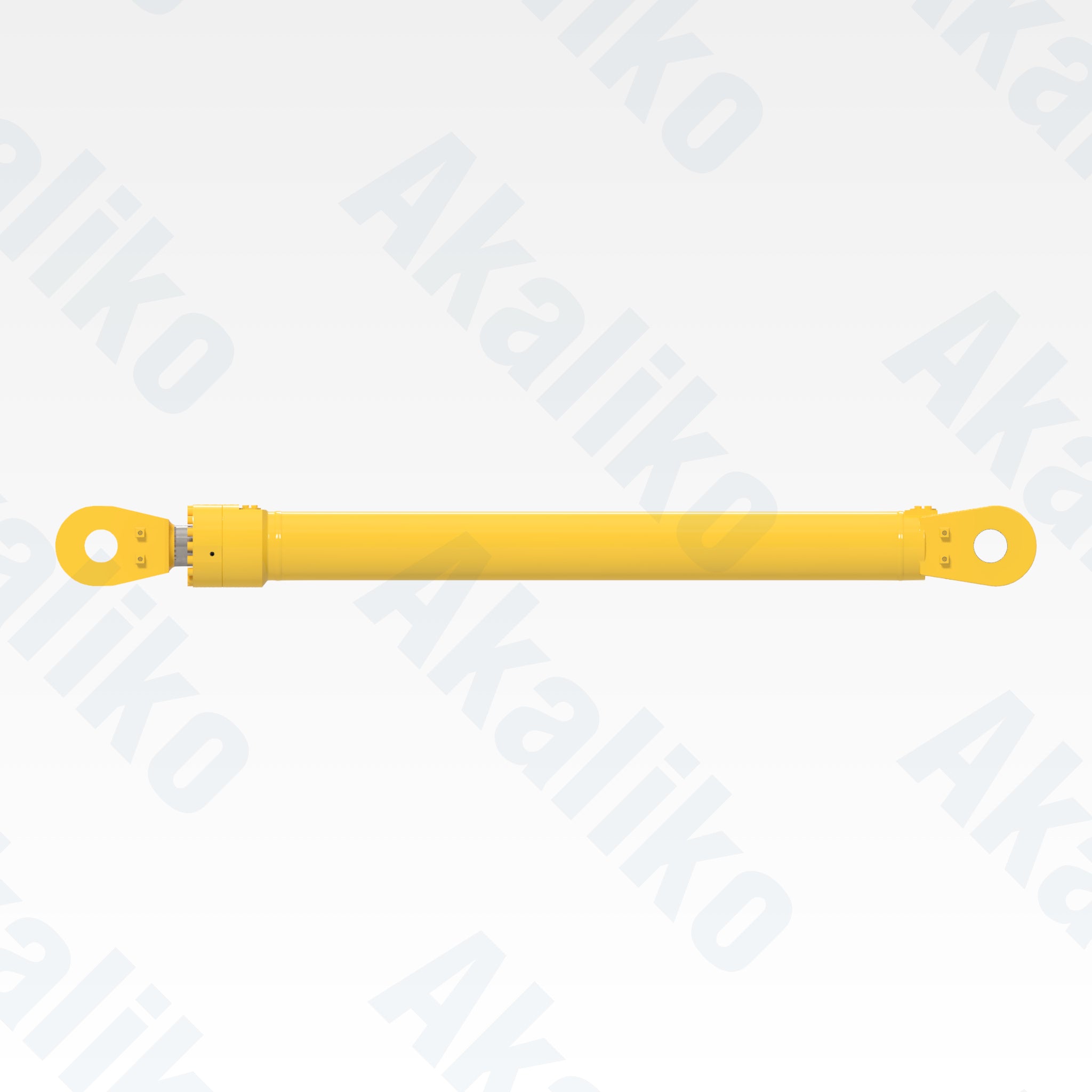 Side view of replacement arm hydraulic cylinder for Komatsu PC2000-8 excavator, OEM part number 707-E1-01850