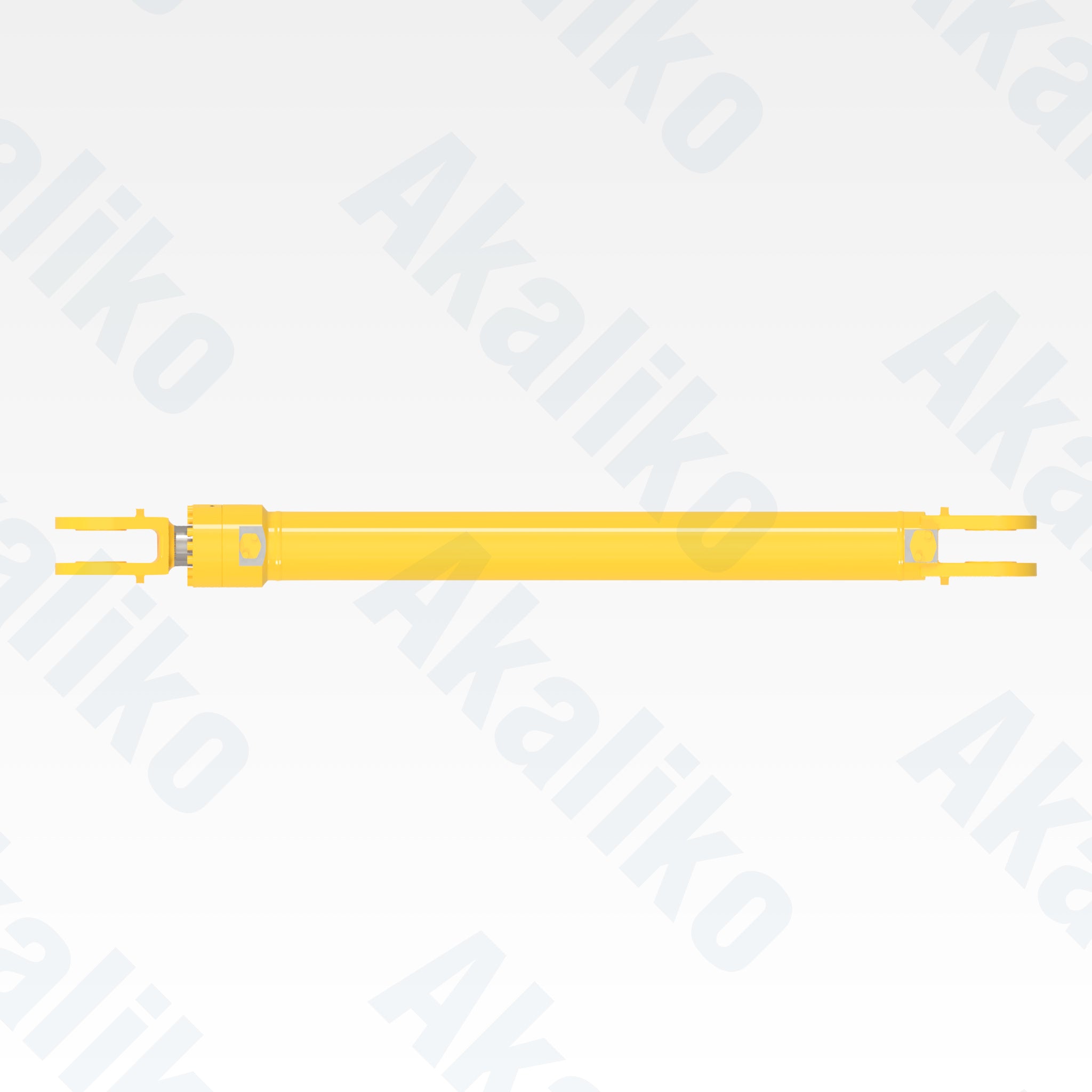 Top view of replacement arm hydraulic cylinder for Komatsu PC2000-8 excavator, OEM part number 707-E1-01850