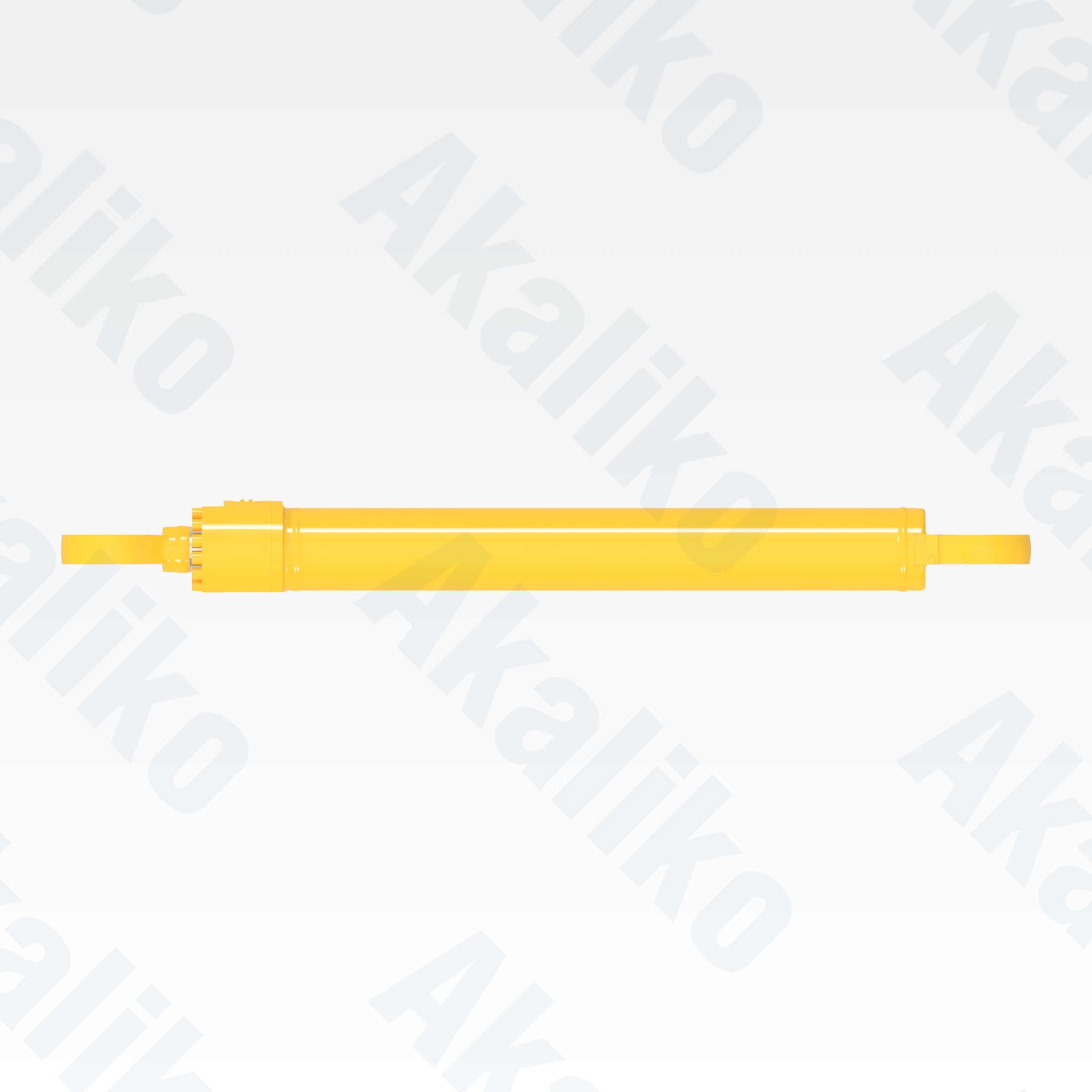 Top view of replacement boom hydraulic cylinder for Komatsu PC2000-8 excavator, OEM part number 707-01-0K760