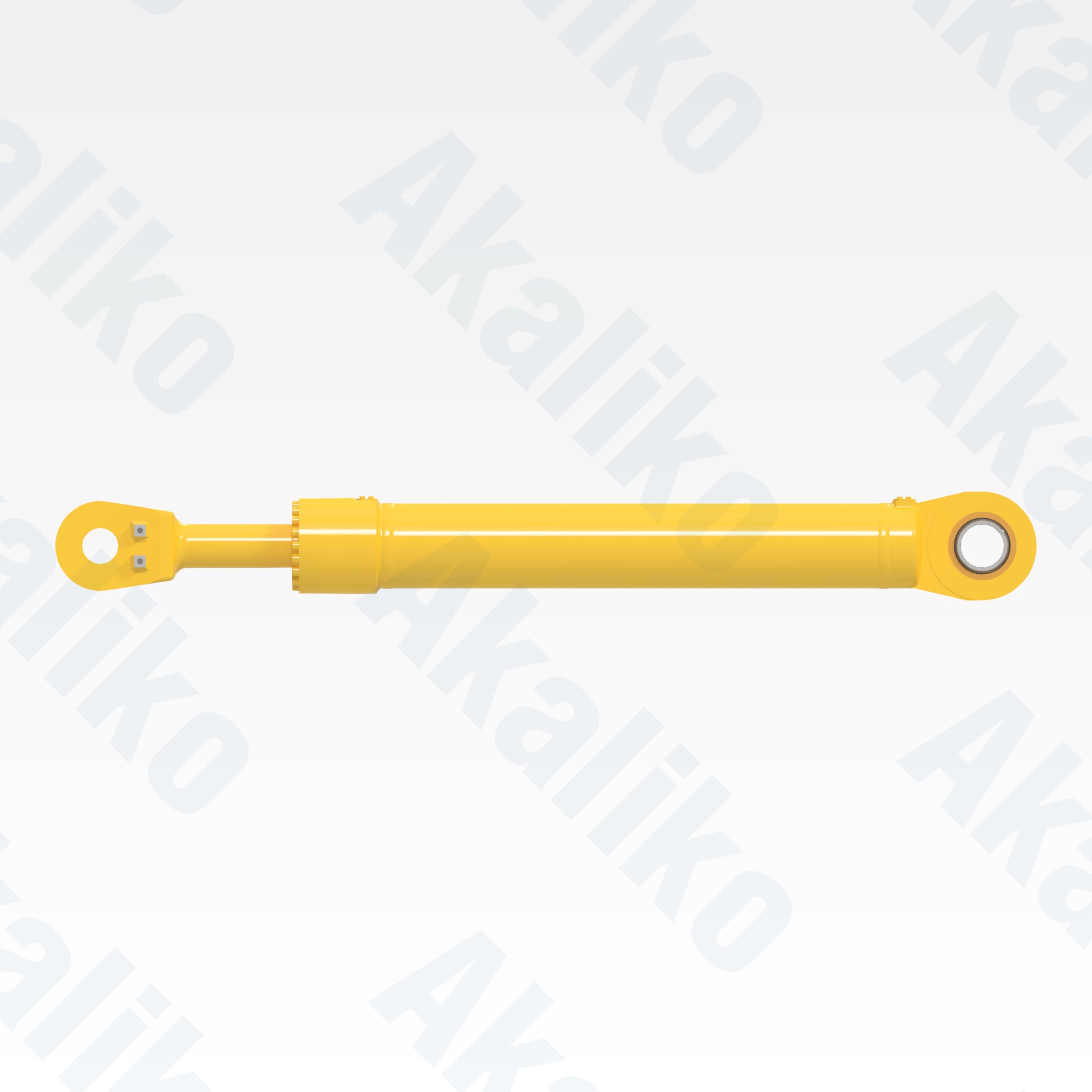 Side view of replacement boom hydraulic cylinder for Komatsu PC2000-8 excavator, OEM part number 707-E1-01830