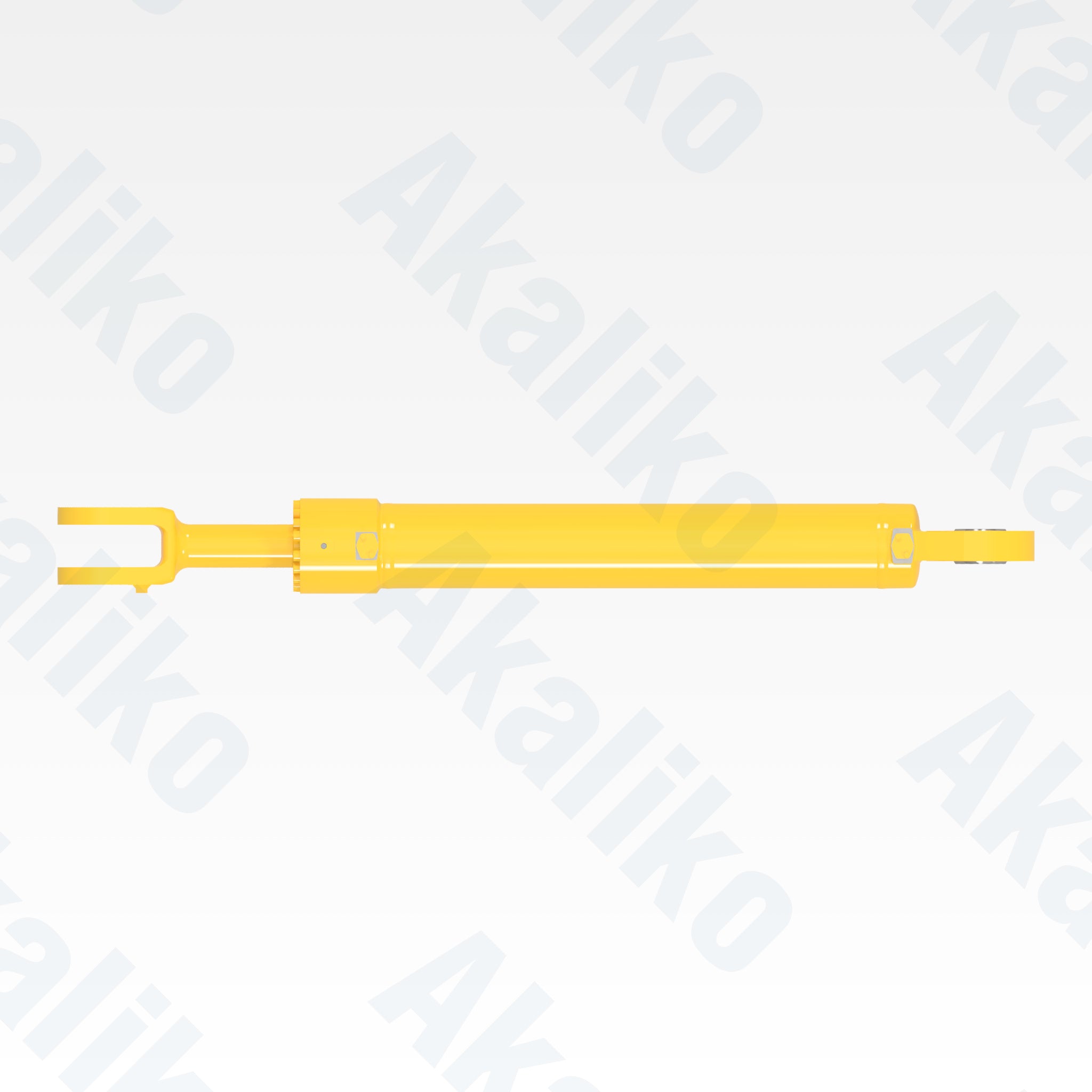 Top view of replacement boom hydraulic cylinder for Komatsu PC2000-8 excavator, OEM part number 707-E1-01830