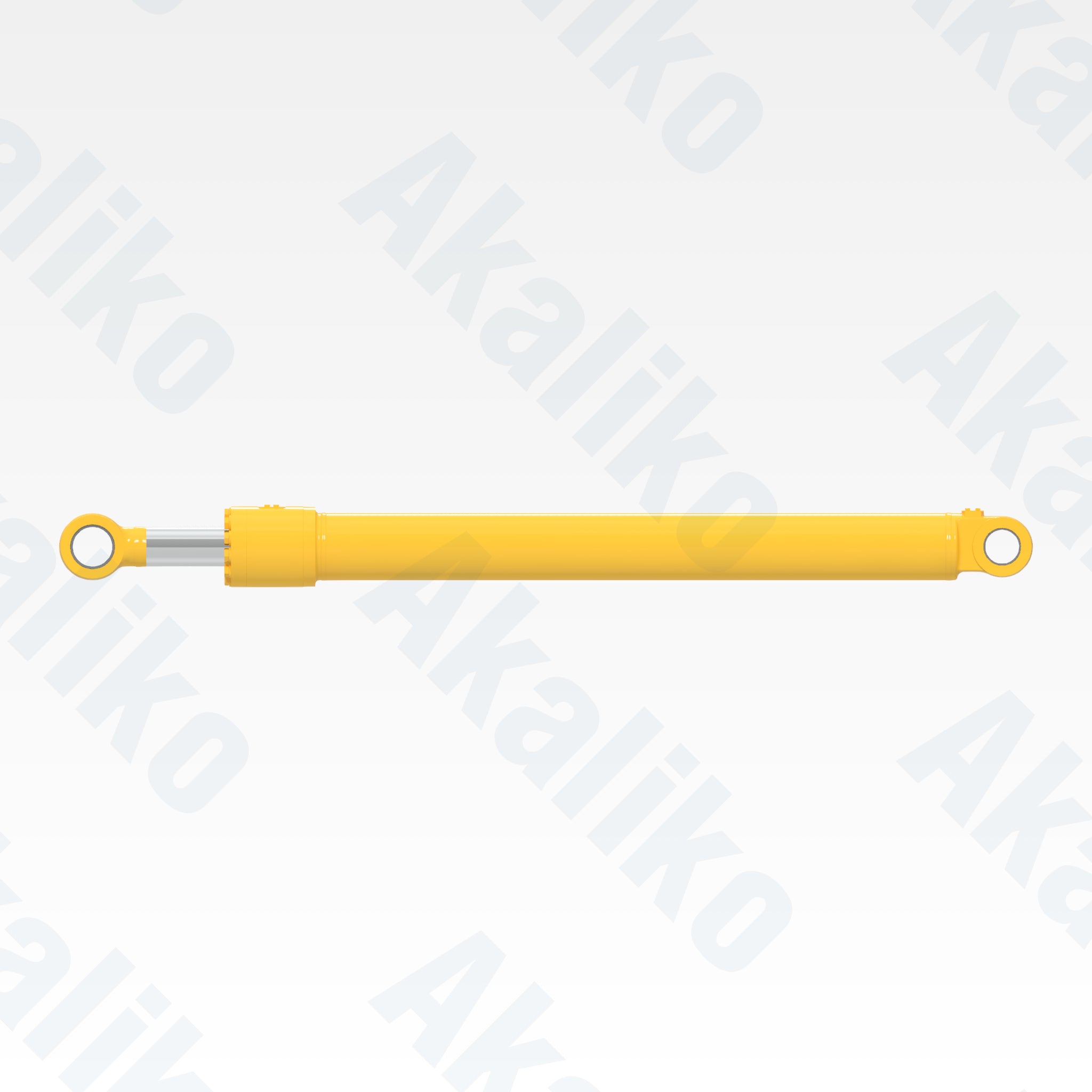 Side view of replacement bucket hydraulic cylinder for Komatsu PC2000-8 excavator, OEM part number 707-01-0K790