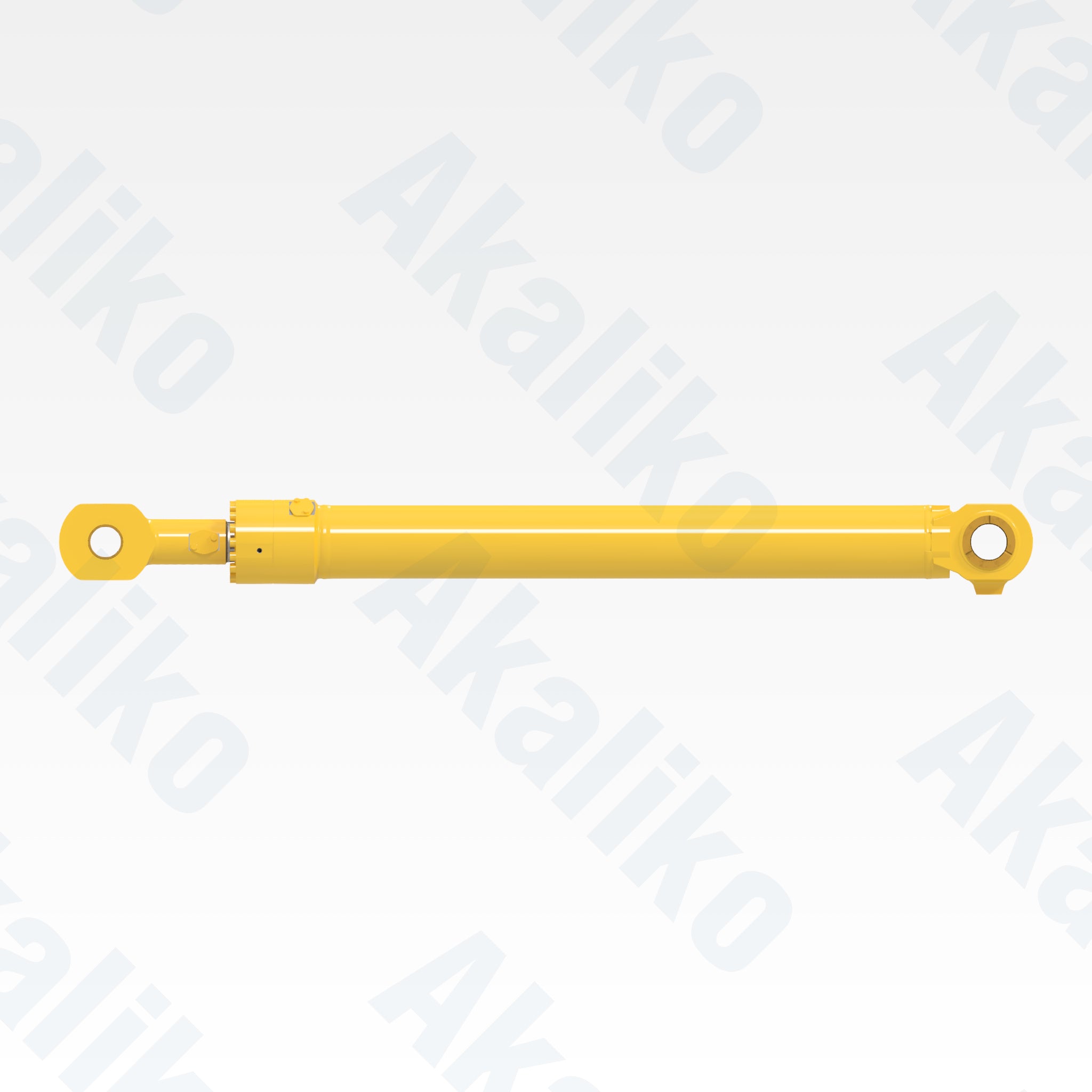 Side view of replacement bucket hydraulic cylinder for Komatsu PC2000-8 excavator, OEM part number 707-E1-01870