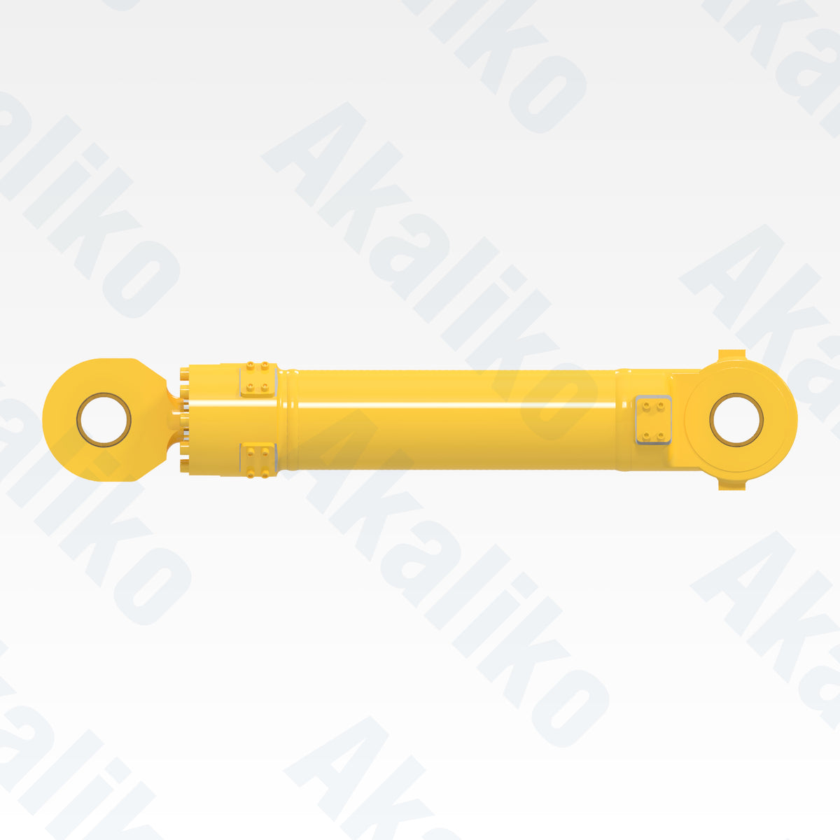 Side view of replacement clam hydraulic cylinder for Komatsu PC2000-8 excavator, OEM part number 707-E1-01880