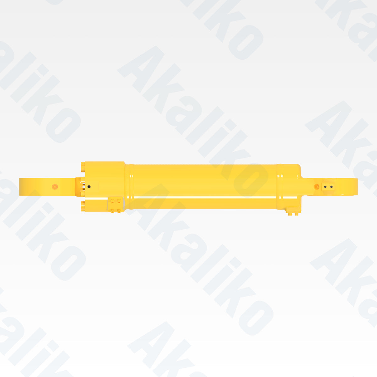 Top view of replacement clam hydraulic cylinder for Komatsu PC2000-8 excavator, OEM part number 707-E1-01880