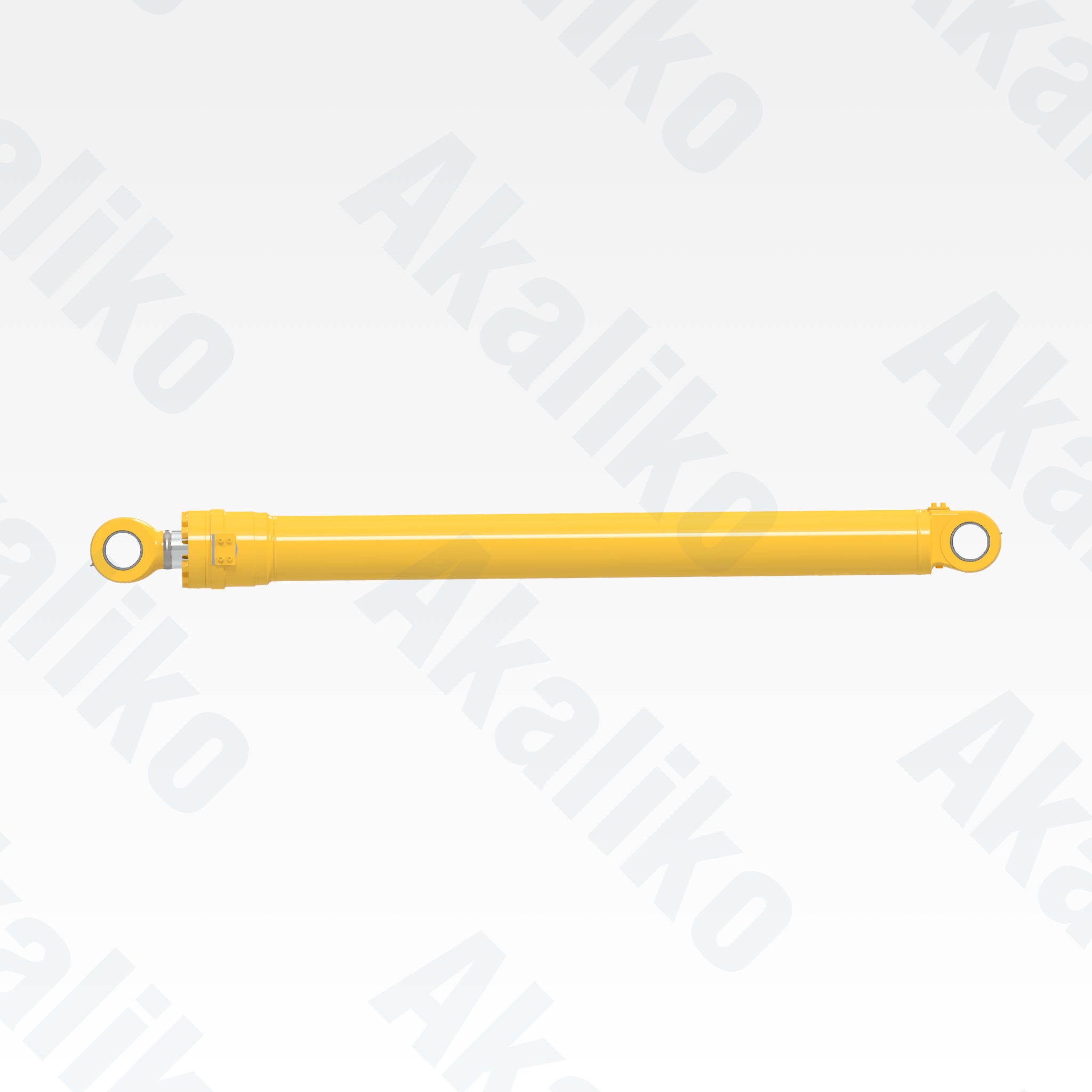 Side view of replacement arm hydraulic cylinder for Komatsu PC300-8 excavator, OEM part number 707-01-0C601