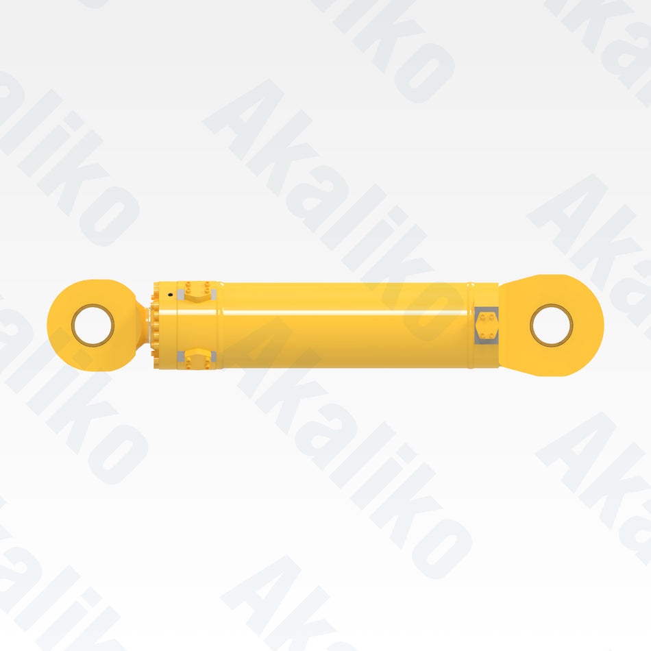 Side view of replacement clam hydraulic cylinder for Komatsu PC3000-6 excavator, OEM part number 992 030 40