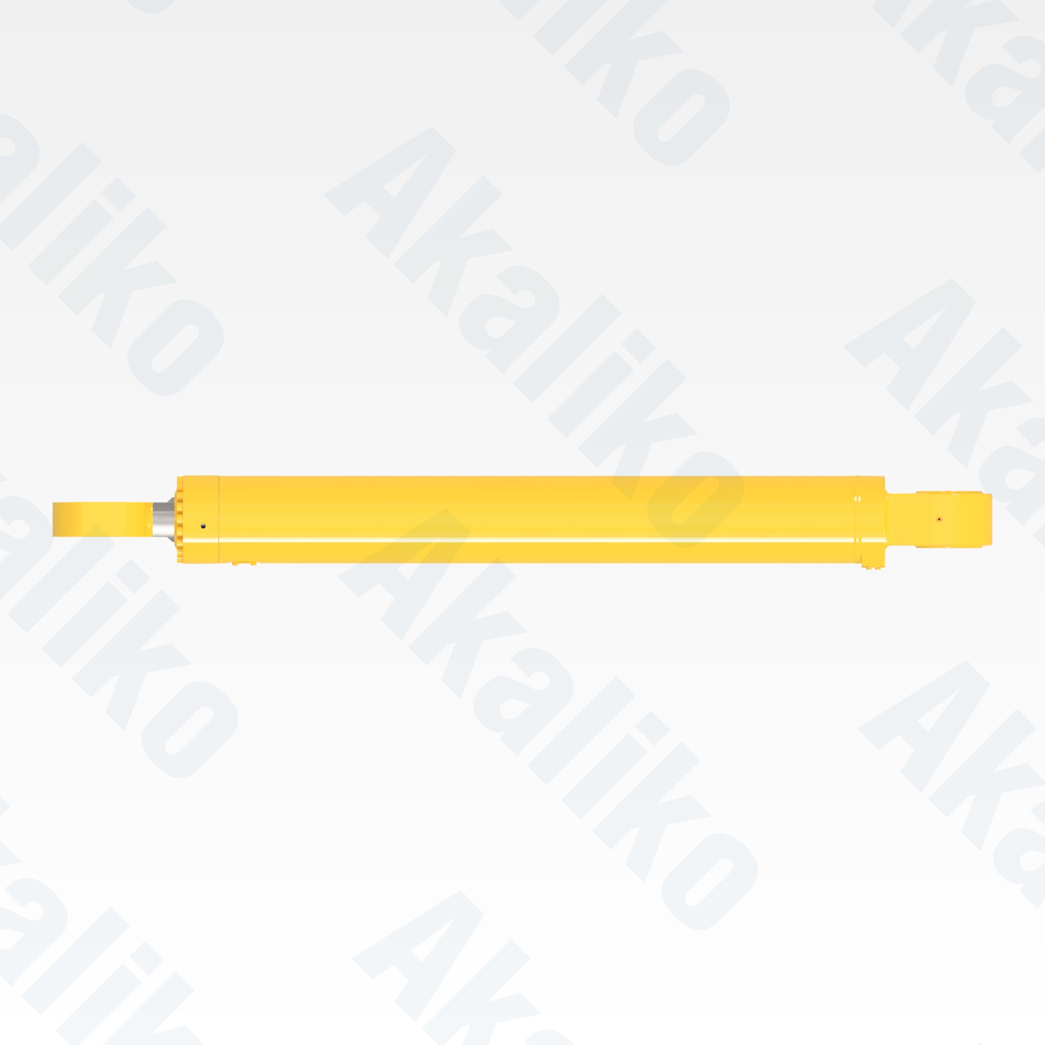 Top view of replacement boom hydraulic cylinder for Komatsu PC4000-6 excavator, OEM part number 989 960 40